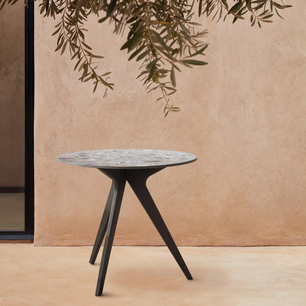 Ronde buitentafel voor 3 personen