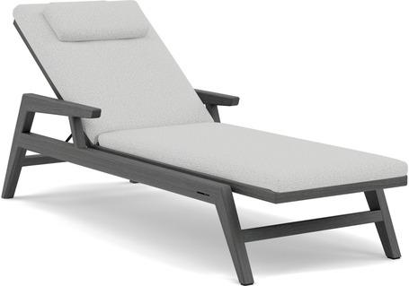 Lounger textiles with armrest