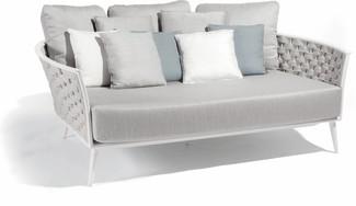 Cascade daybed - white - rope 45mm silver