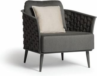 Cascade 1 seater lava - rope 45mm anthracite