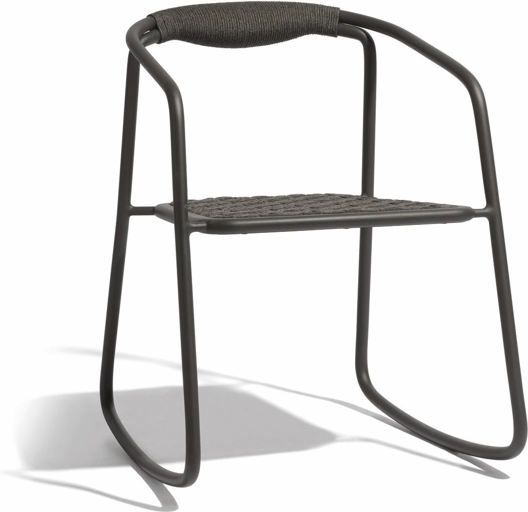 Duo rocking chair - lava  rope 4,5mm anthracite