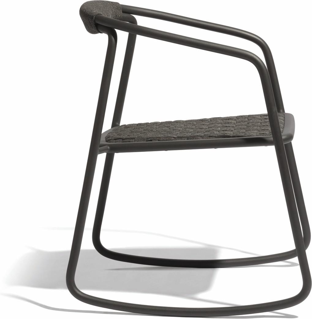 Duo silla mecedora - lava cuerda de 4,5 mm antracita