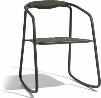Duo rocking chair - lava  rope 4,5mm anthracite