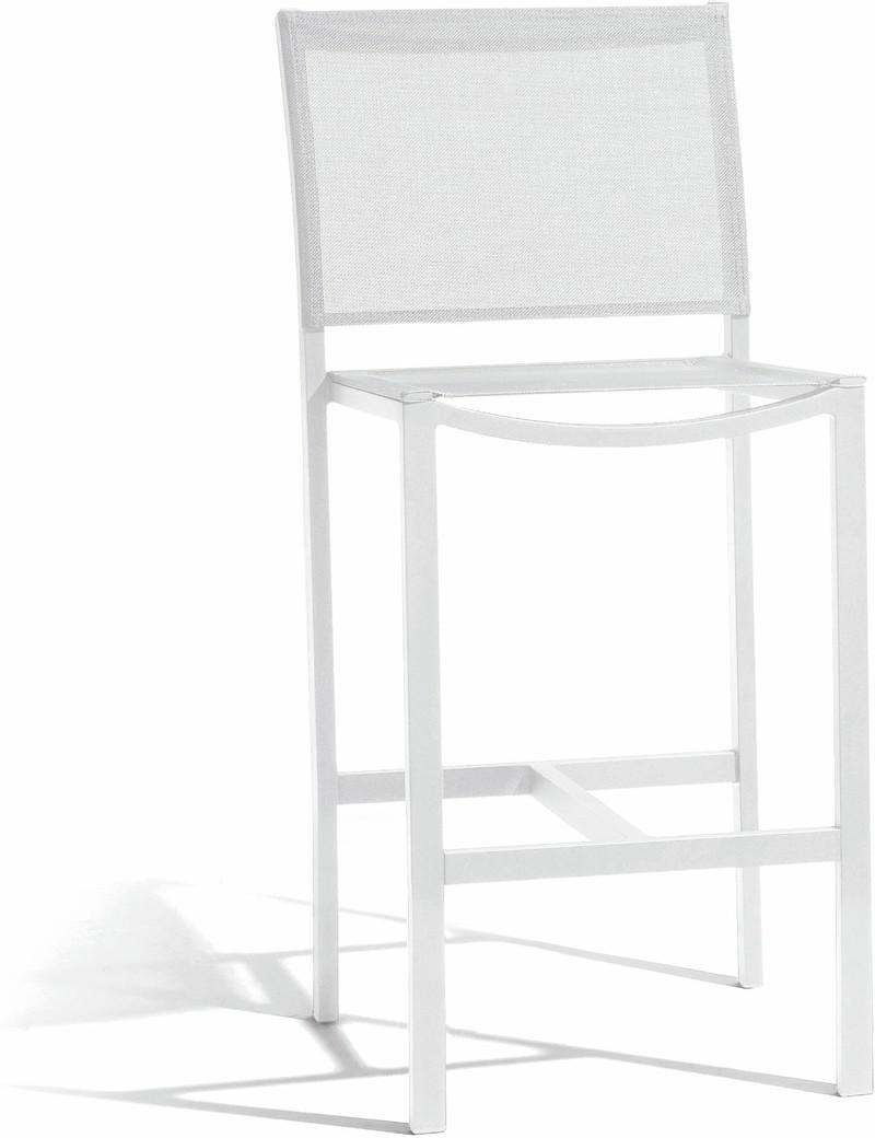 Chaise de bar Latona - blanc - Textiles
