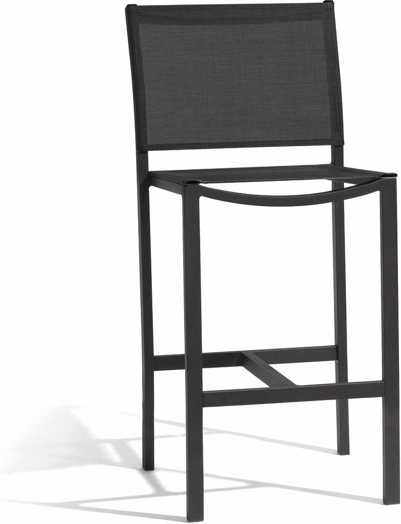 Chaise de bar Latona - lave - textiles black