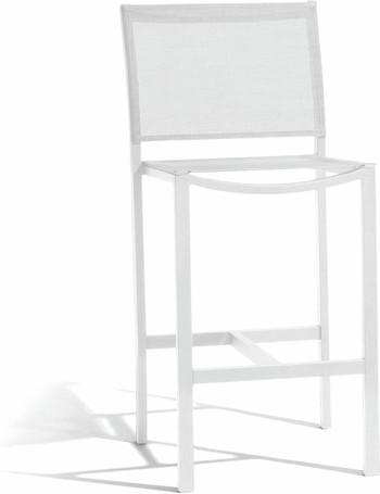 Chaise de bar - blanc - Textiles