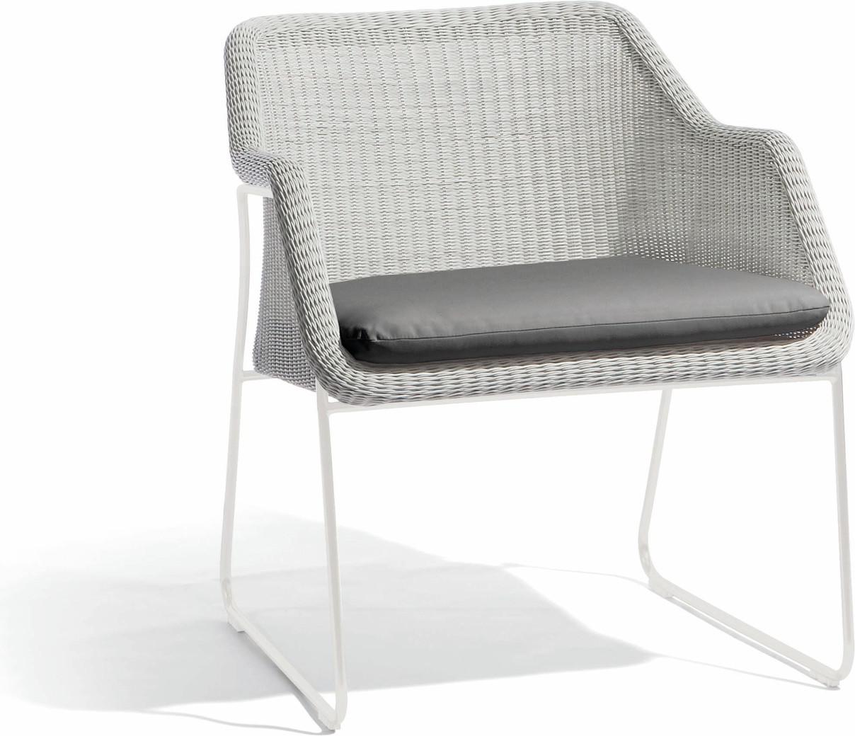 Mood 1 seater - white - cord 2mm off white