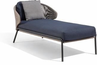 Radoc Chaise longue - lava - bronze