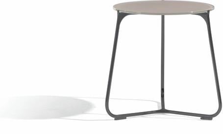 mesa de centro - lava - cristal gris topo - 42