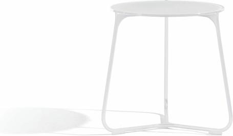 coffee table - white - glass white - 42