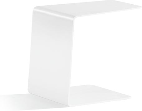 Outdoor side table - white - closed 36