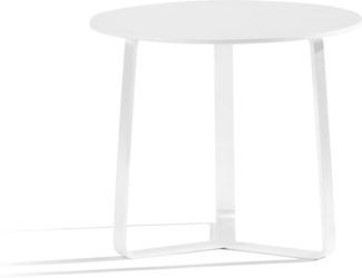 Table d’appoint d’extérieur - blanc - ronde 48